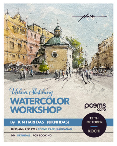 Urban Sketching - Watercolor Workshop - Kochi