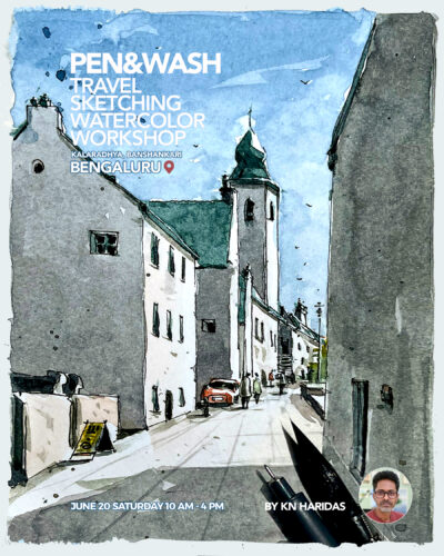 Pen & Wash Travel Sketching Workshop (Banashankari) Bengaluru