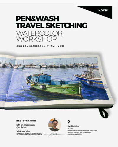 Pen&Wash - Travel Sketching Watercolor workshop