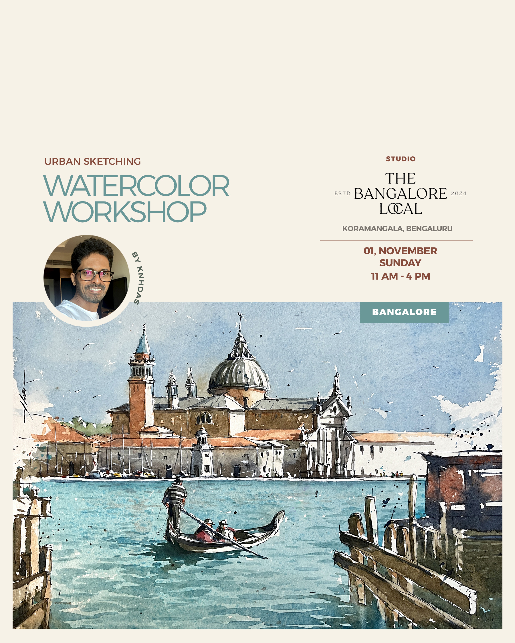 Watercolor workshop by @knhdas in Bangalore Watercolor workshop by @knhdas in Bangalore